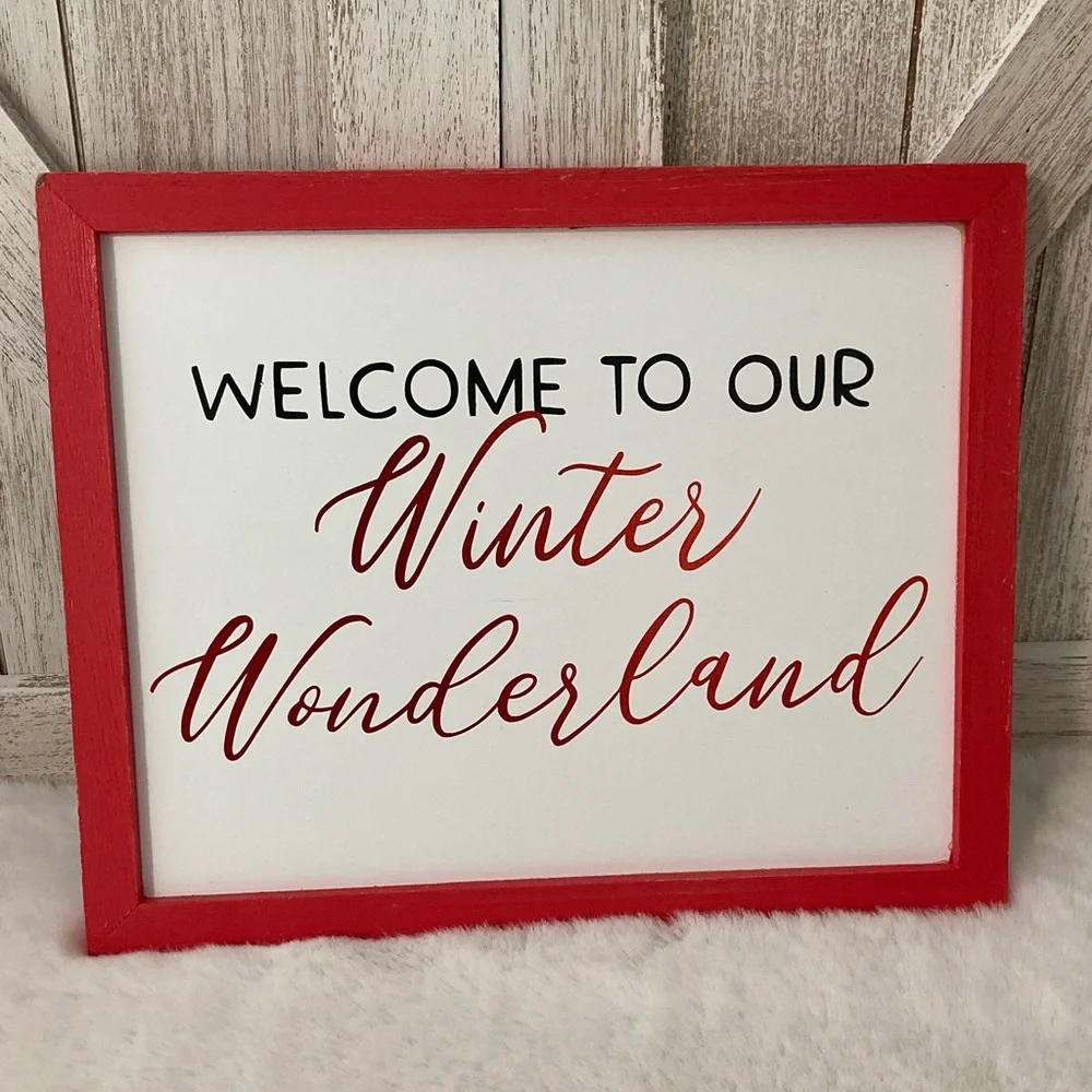 Target BP 2019 Christmas Welcome to our Winter Wonderland Sign
